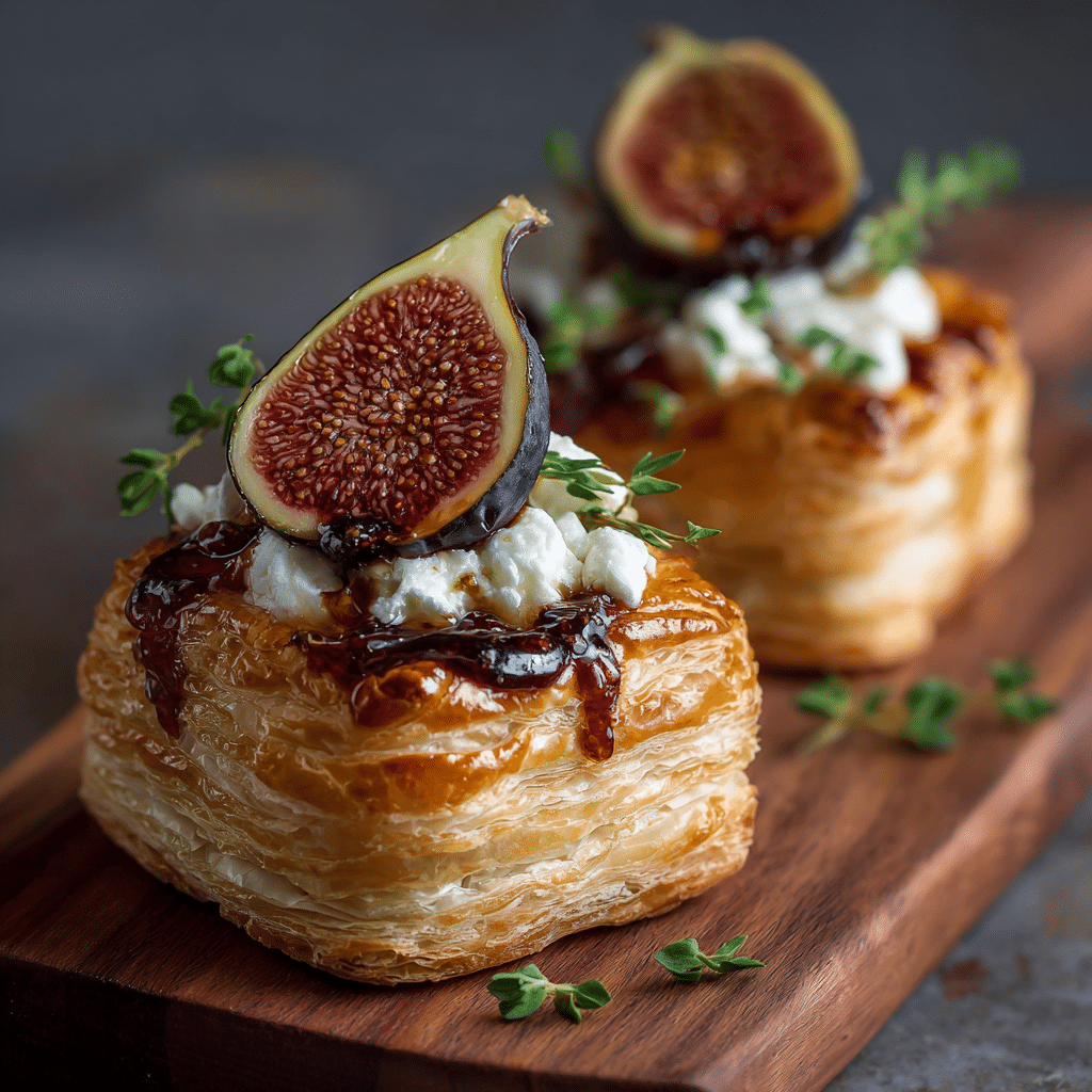 Fig and Goat Cheese Puff Pastry