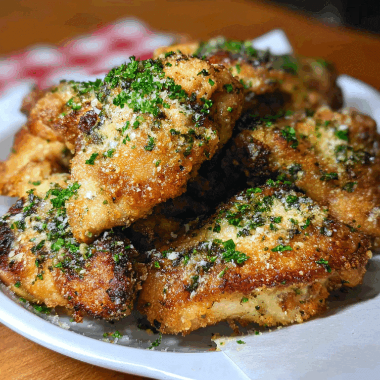 Garlic Parmesan Crispy Oven-Fried Chicken
