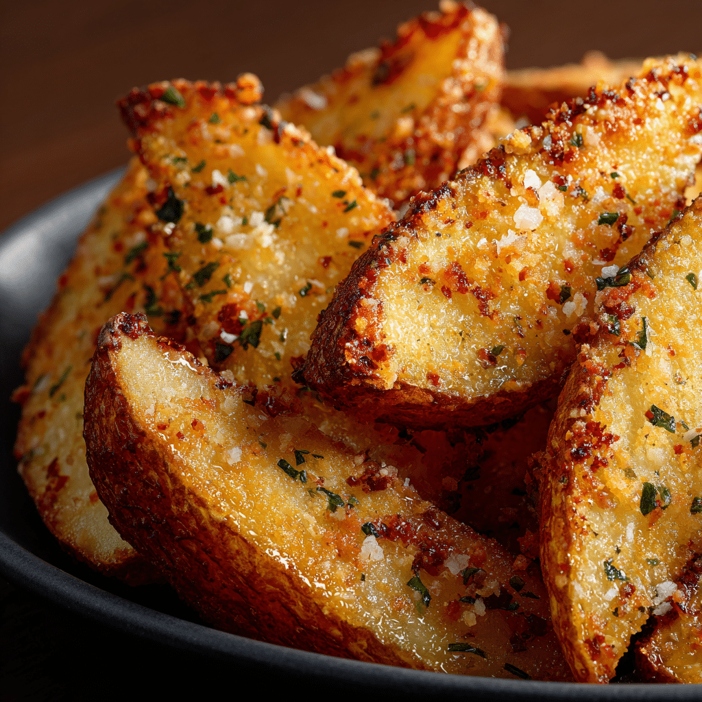 Garlic Parmesan Potato Wedges