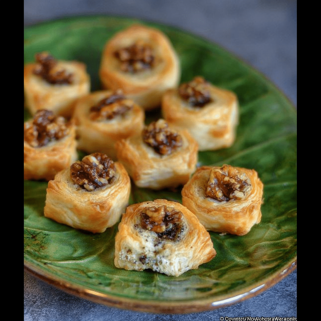 Goat Cheese & Walnut Pastry Bites