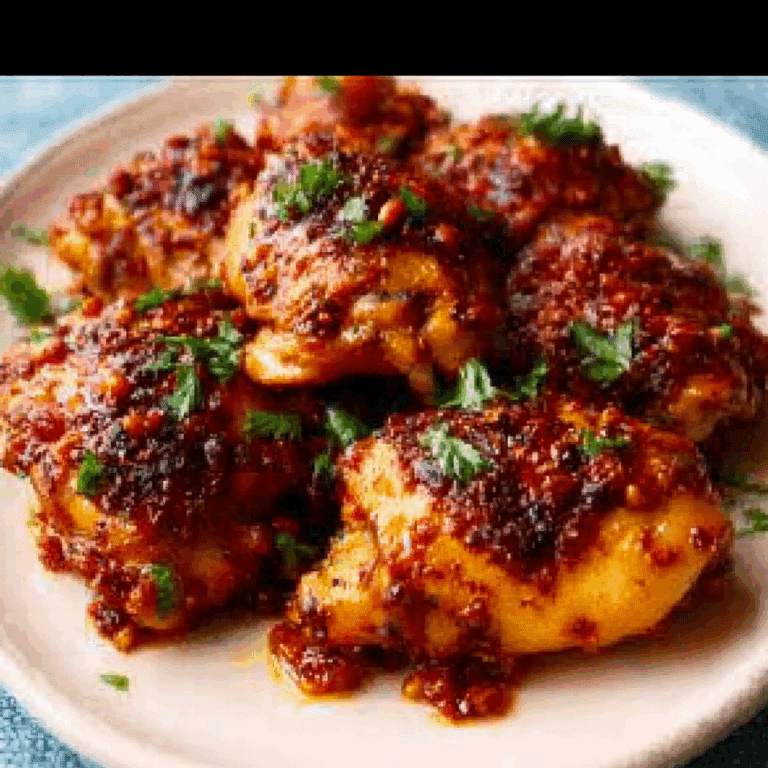Harissa Honey Chicken Thighs