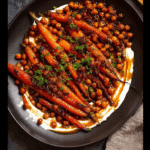 Maple Roasted Carrots with Chickpeas
