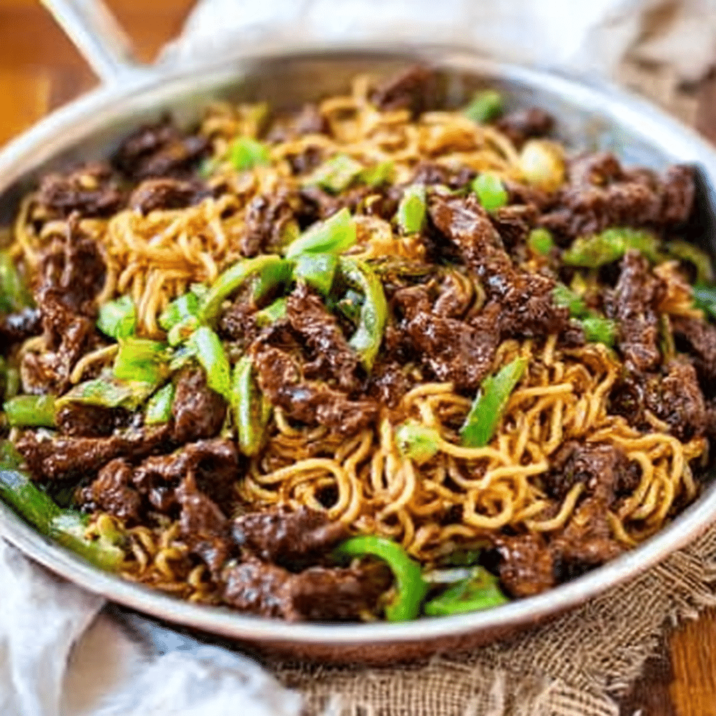Mongolian Beef Noodles
