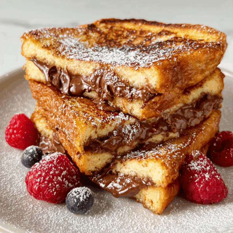 Nutella Stuffed French Toast