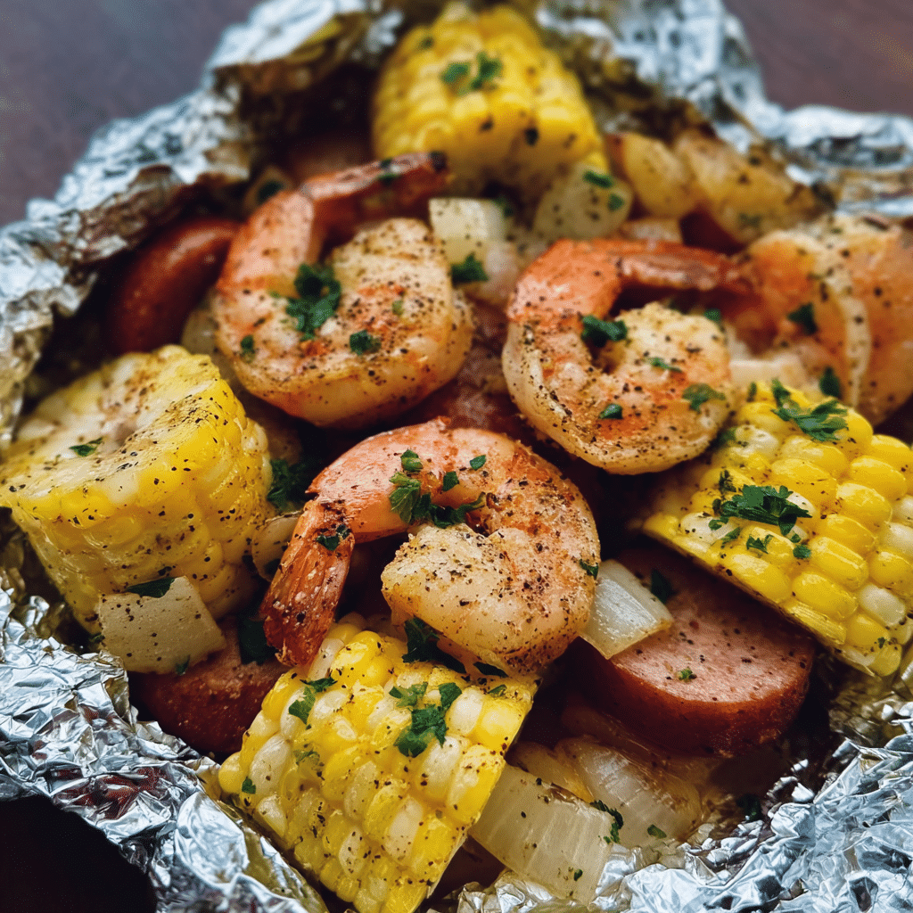 Shrimp Boil Foil Packs