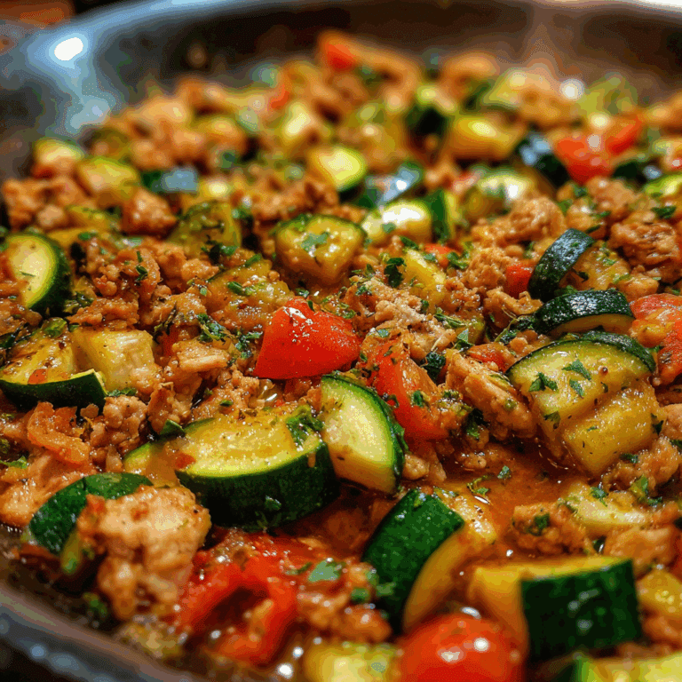 Turkey Zucchini Skillet