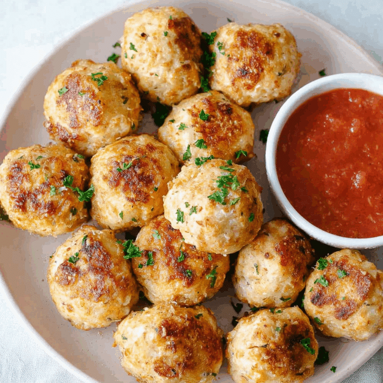 Baked Chicken Meatballs