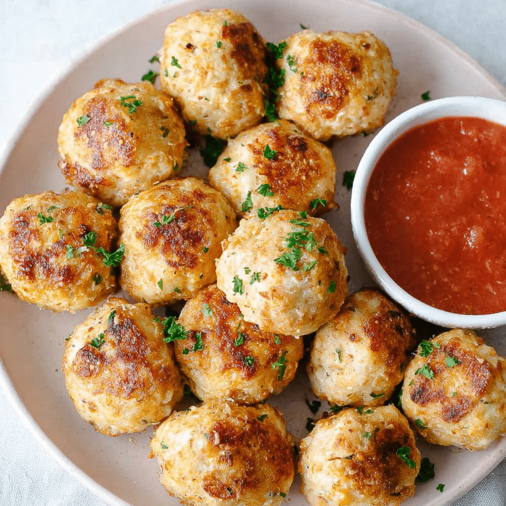 Baked Chicken Meatballs