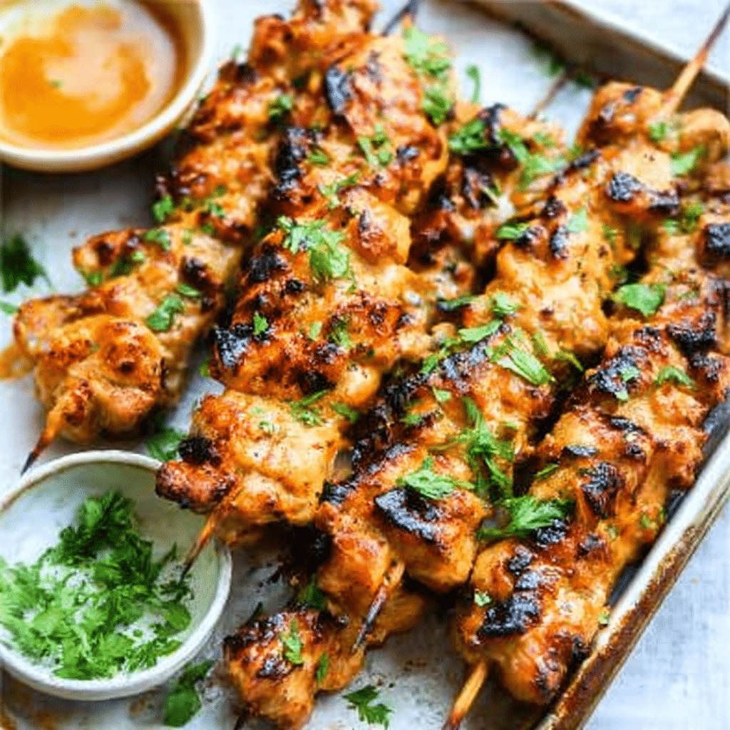 Bang Bang Chicken Skewers