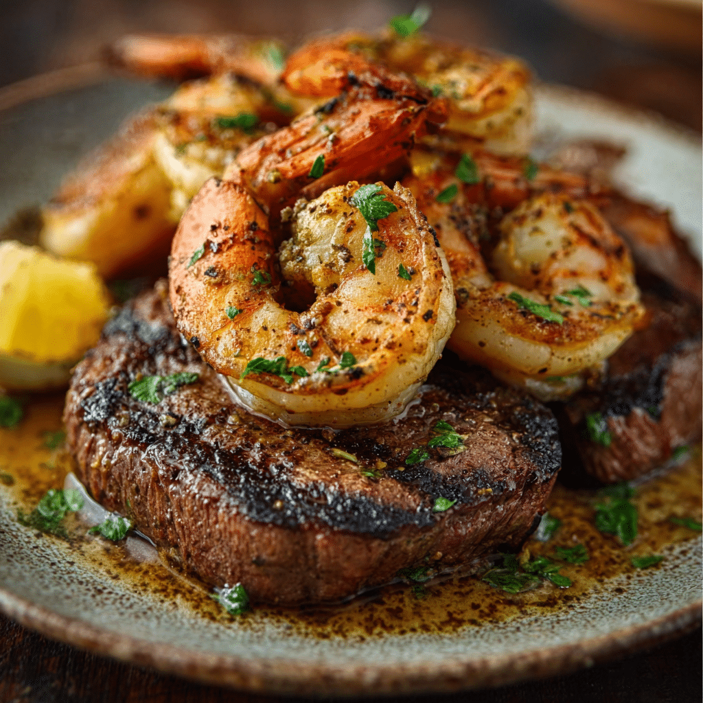 Cajun Shrimp & Steak Feast