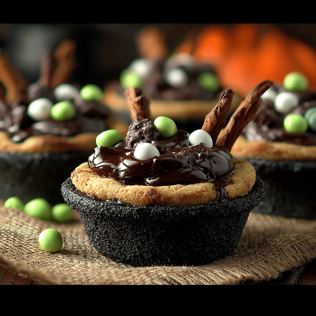 Cauldron Cookie Cups