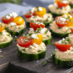 Cucumber Hummus Bites