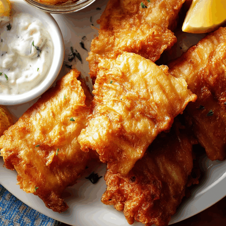 Fish Batter for Golden Fillets