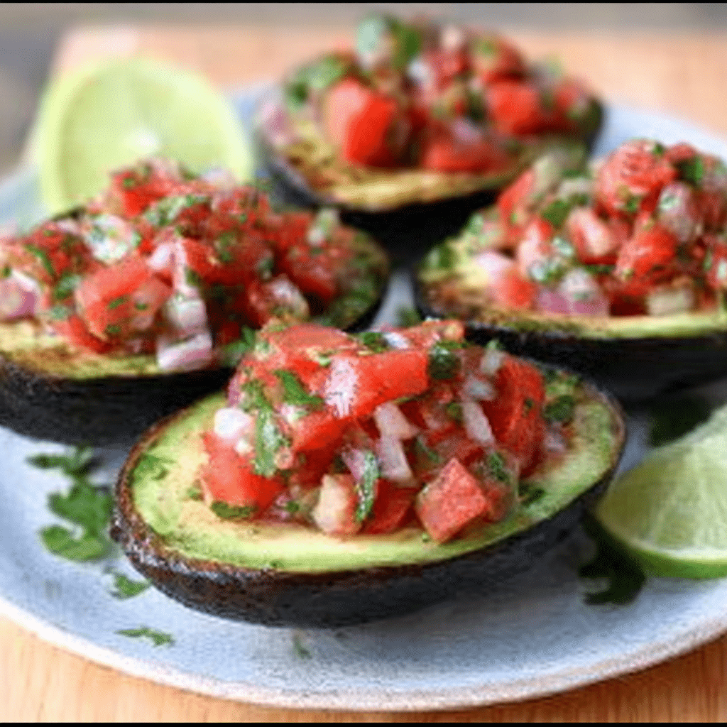 Grilled Stuffed Avocados with Pico de Gallo