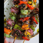 Grilled Veggie Kabobs with Balsamic Marinade
