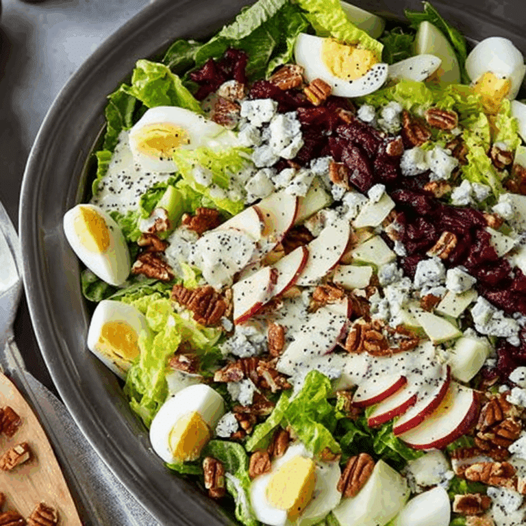 Harvest Cobb Salad with Poppy Seed Dressing