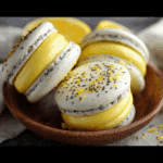 Lemon Poppy Seed Macarons