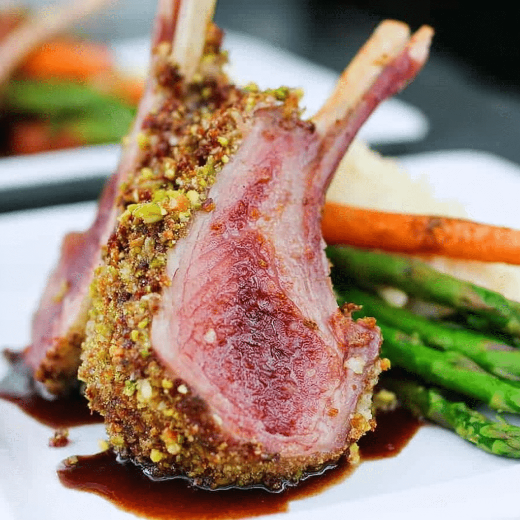 Pistachio Crusted Rack of Lamb