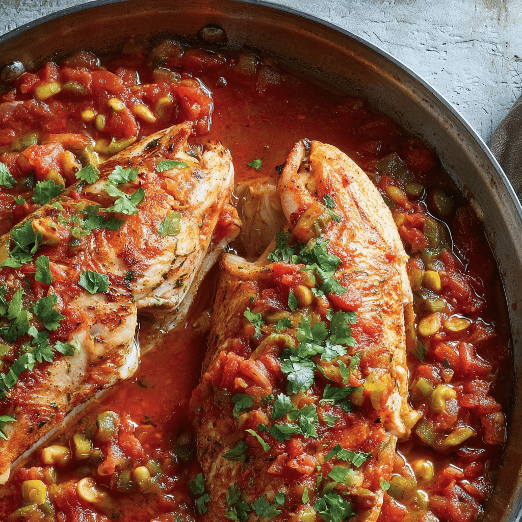 Red Snapper Veracruz Style