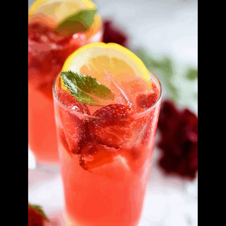 Strawberry Sprite Mocktail
