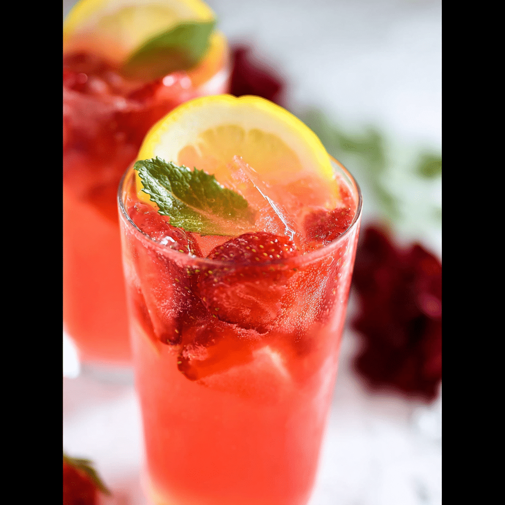 Strawberry Sprite Mocktail