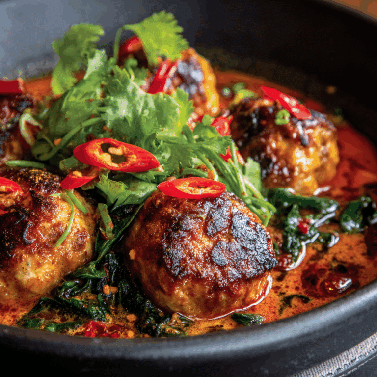 Thai Chicken Meatball Curry