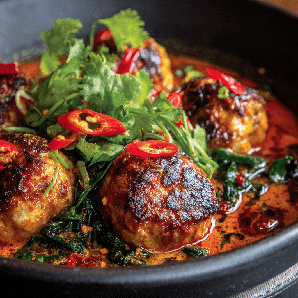 Thai Chicken Meatball Curry