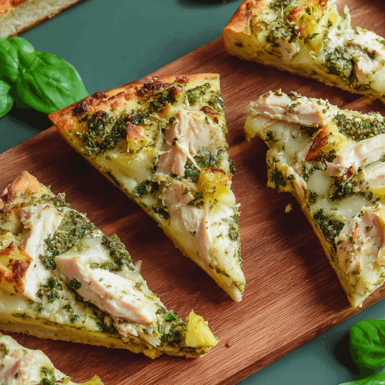 Chicken Pesto Pan Bread