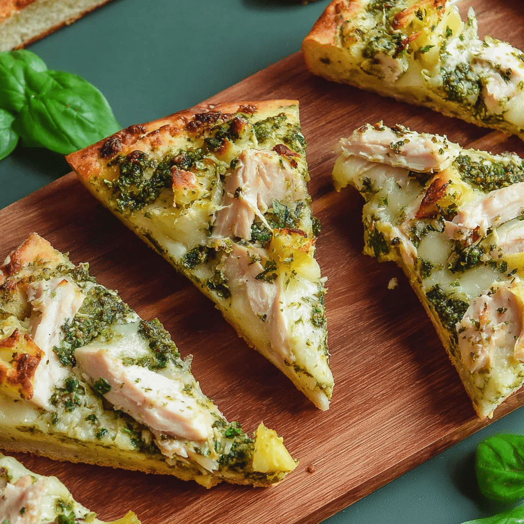 Chicken Pesto Pan Bread