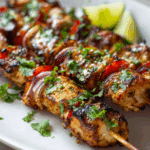 Grilled Thai Coconut Chicken Skewers
