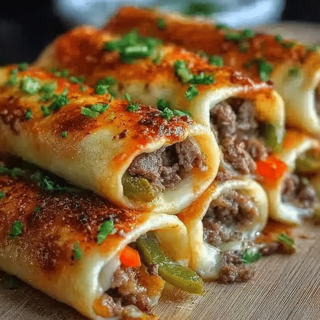 Keto Philly Cheesesteak Rolls