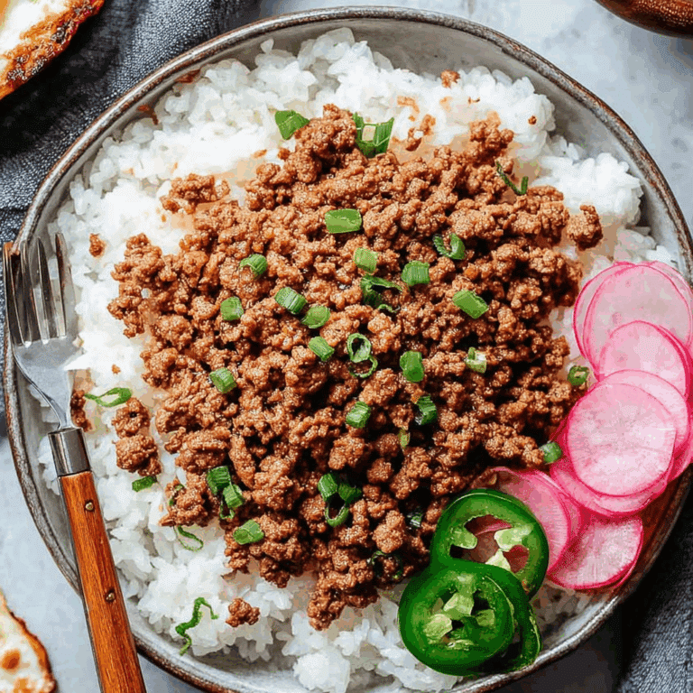 Korean Ground Beef Bowl