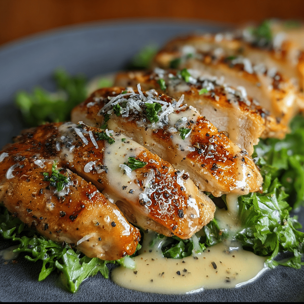 Melt-In-Your-Mouth Caesar Chicken