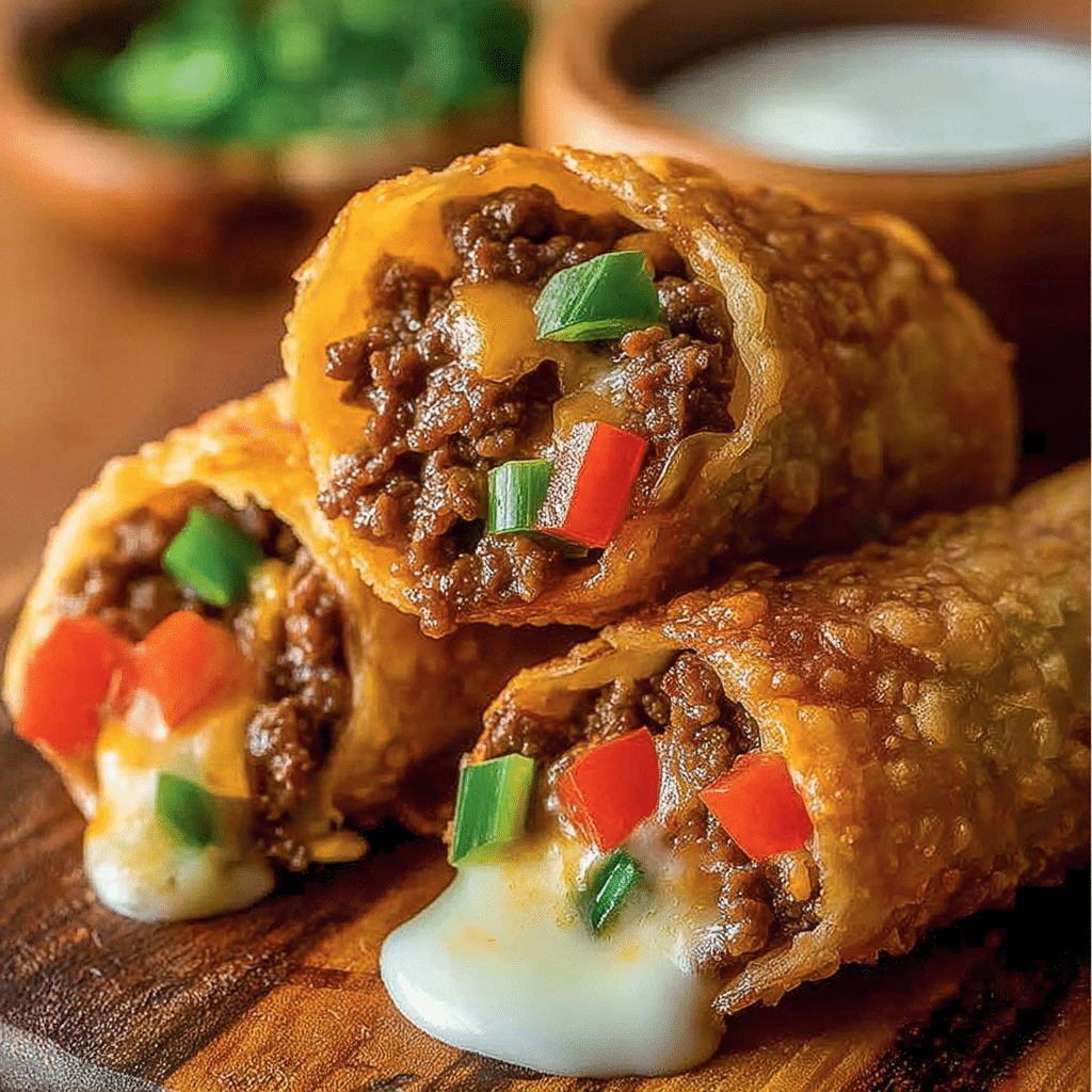 Nacho Beef Bread Rolls
