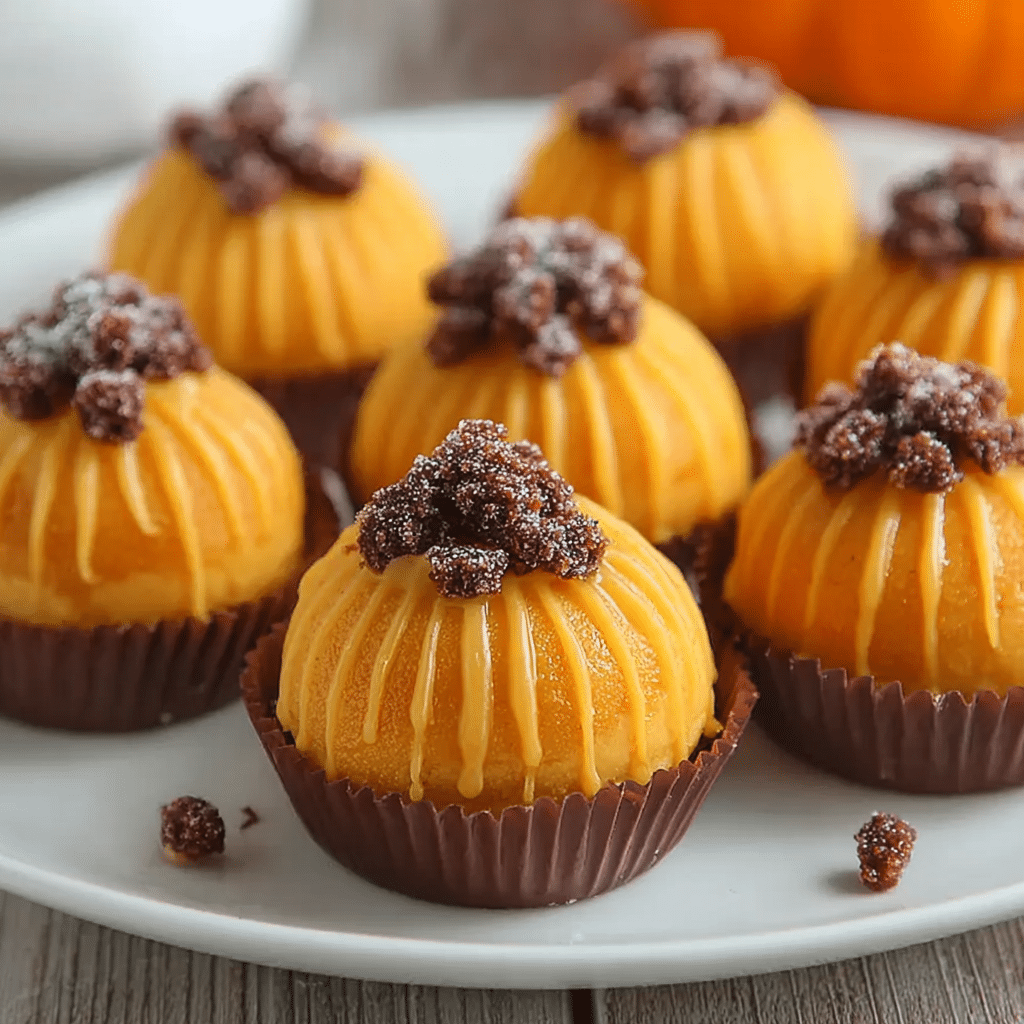 Pumpkin Cheesecake Truffles