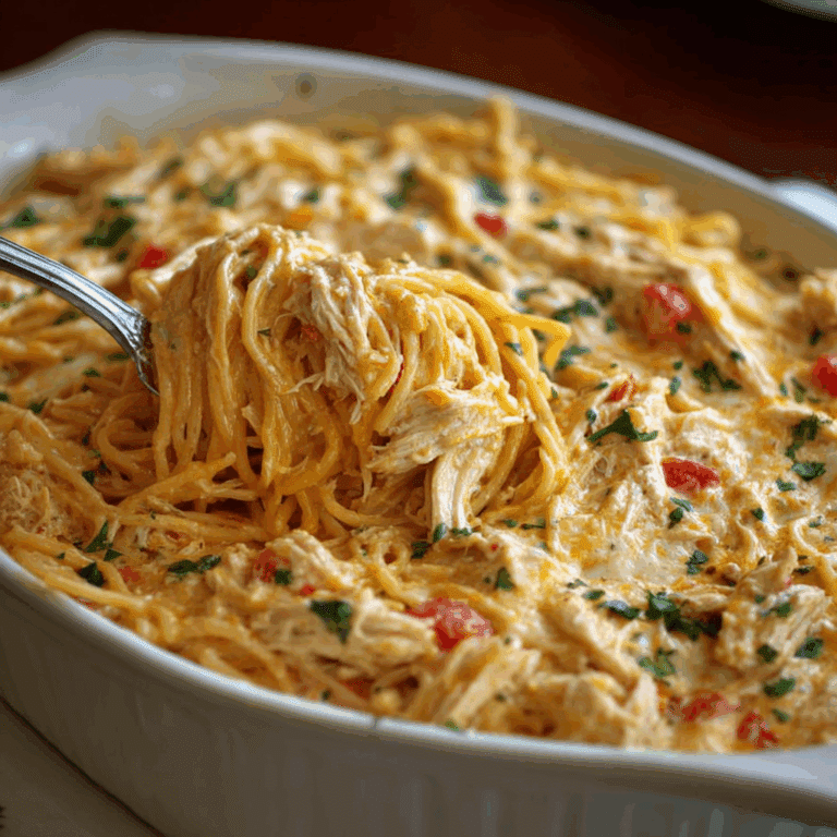 Southern Cheesy Chicken Spaghetti Casserole