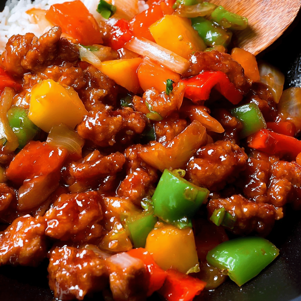 Sweet and Sour Pork Stir Fry